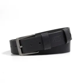 camel active Men Belt Leather Matte Finished Black 1707HBRG-24#BLK