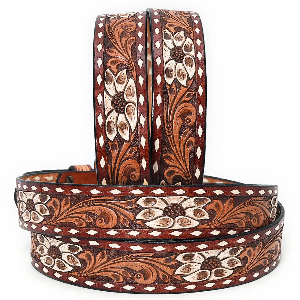 Caprock Canyon Hand Tooled Leather Belt