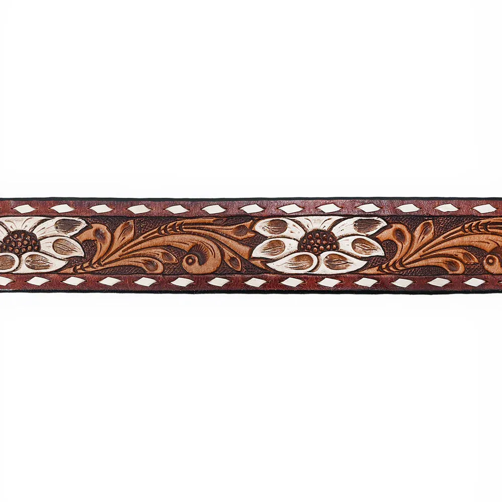 Caprock Canyon Hand Tooled Leather Belt