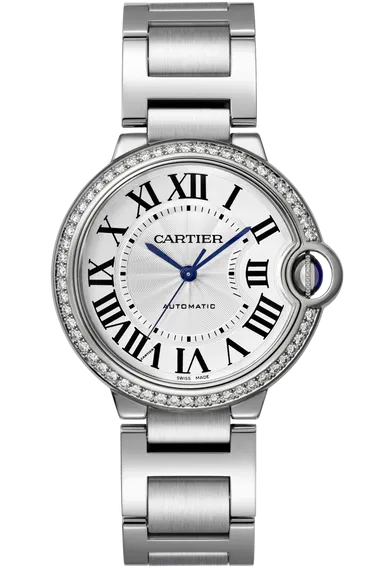 Cartier Ballon Bleu Diamond Stainless Steel Lady's Watch