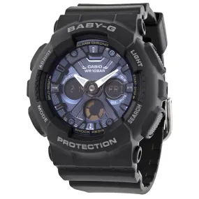 Casio Baby-G Alarm World Time Chronograph Quartz Analog-Digital Blue Dial Watch BA130-1A2