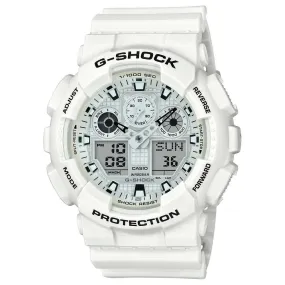 Casio Men's GA100MW-7A G-Shock White Resin Watch