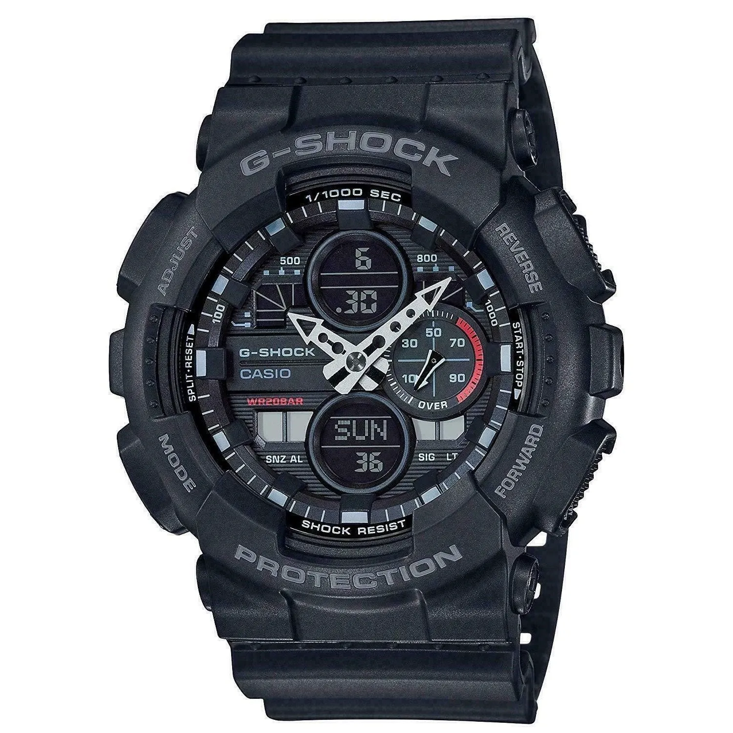 Casio Men's GA140-1A1 G-Shock Black Resin Watch