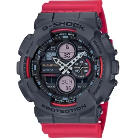 Casio Men's GA140-4A G-Shock Red Resin Watch