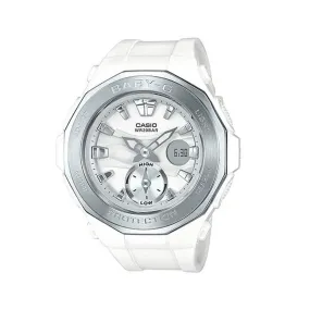 Casio Women's BGA220-7A Baby-G Analog-Digital White Resin Watch