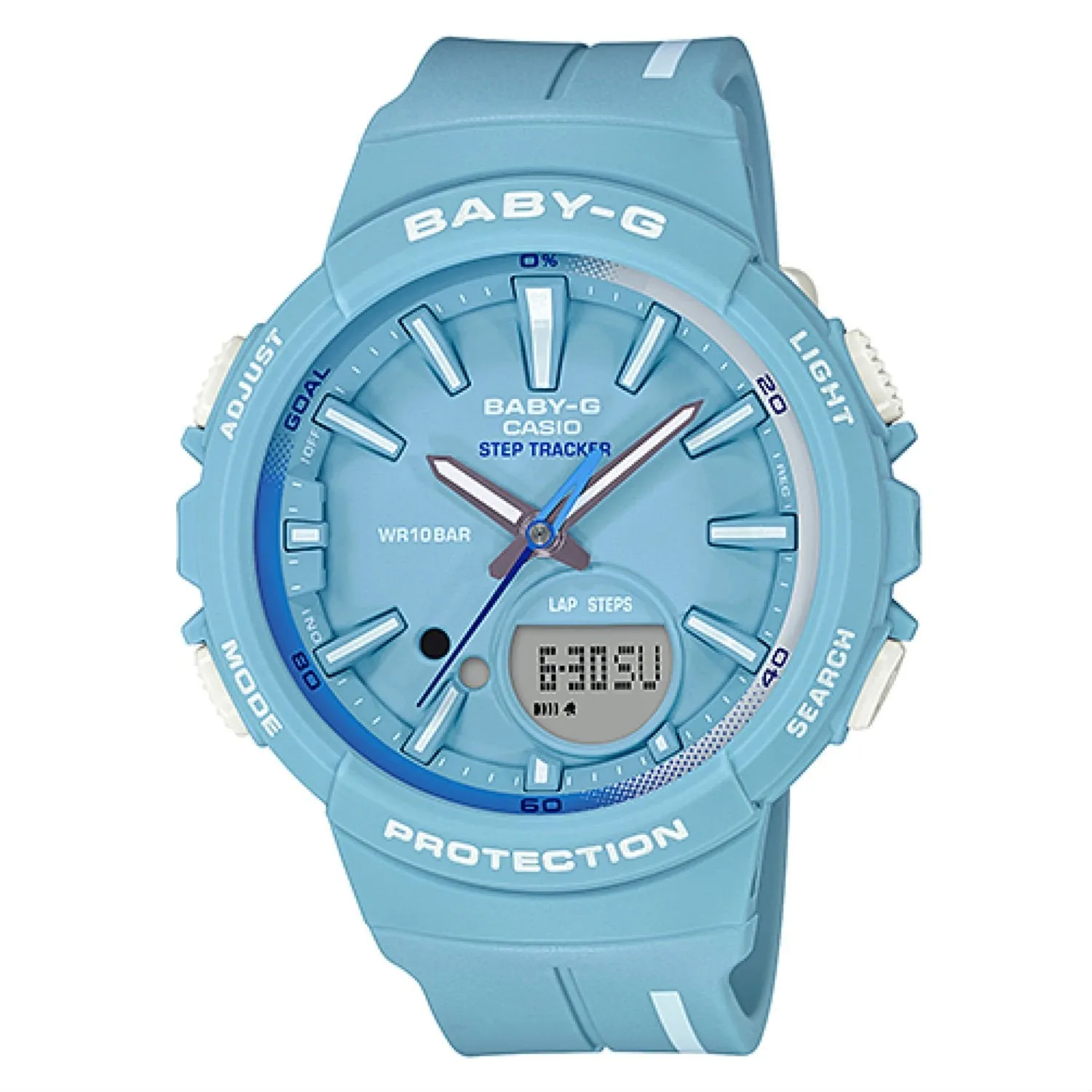 Casio Women's BGS100RT-2A Baby G Blue Resin Watch