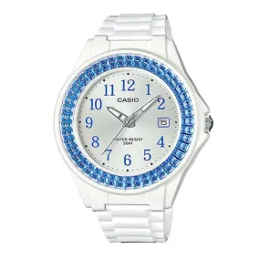 Casio Women's LX500H-2B Standard White Resin Watch