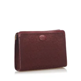 Celine C Macadam Canvas Clutch Bag (SHG-24068)