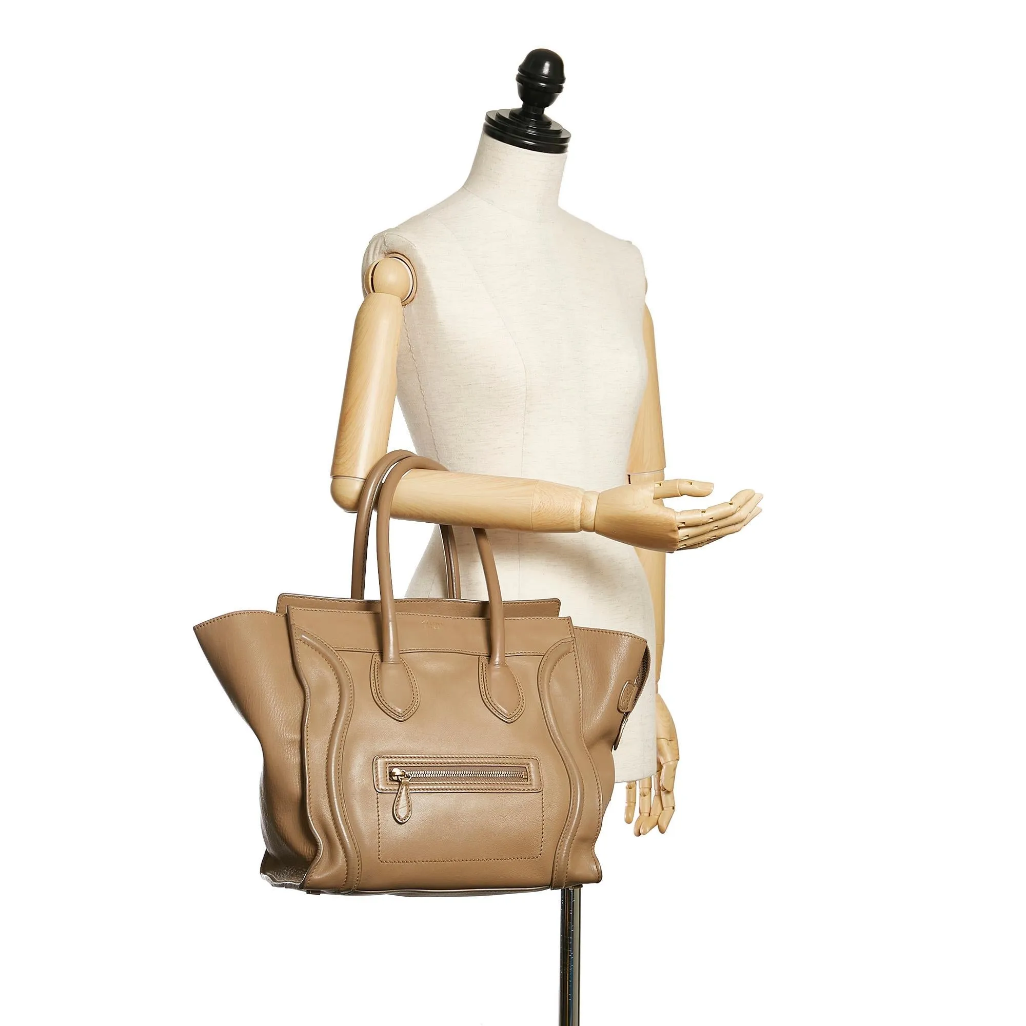 Celine Luggage Tote Leather Handbag (SHG-29341)