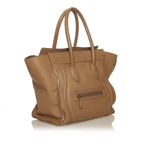 Celine Luggage Tote Leather Handbag (SHG-29341)