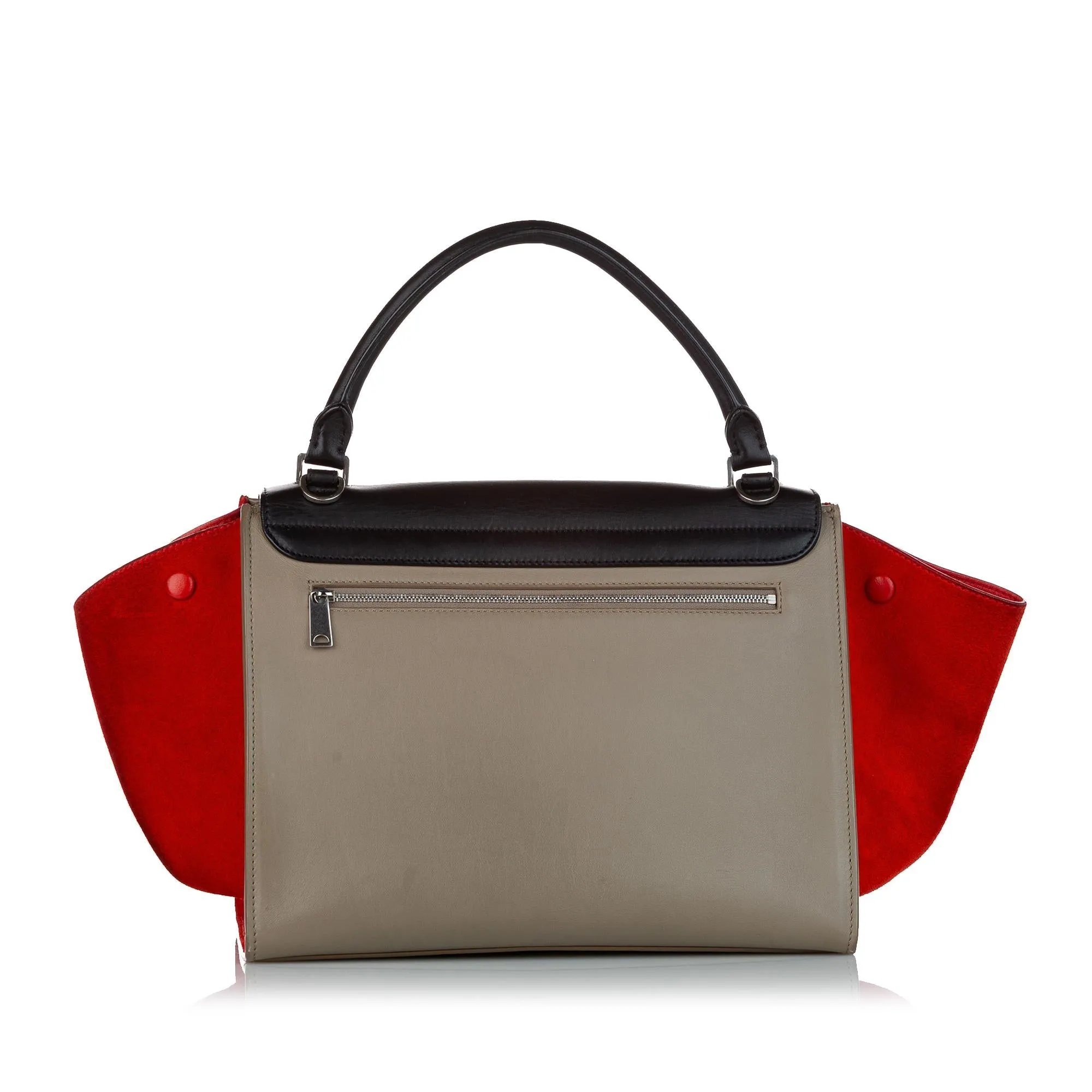 Celine Trapeze Tricolor Leather Satchel (SHG-27023)