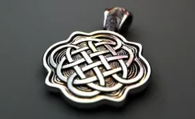 Celtic Knot Pendant *10k/14k/18k White, Yellow, Rose, Green Gold, Gold Plated & Silver* Symbol Pattern Irish Men Women Charm Necklace Gift