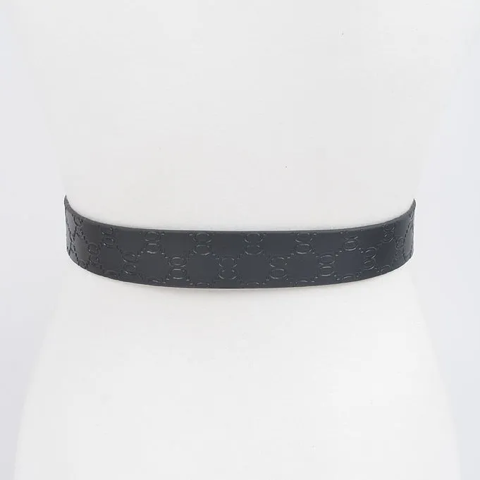 CG Embossed Belt Black
