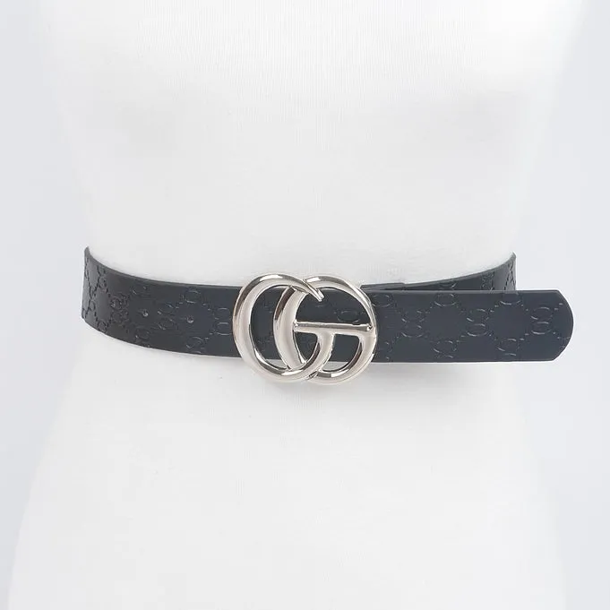 CG Embossed Belt Black