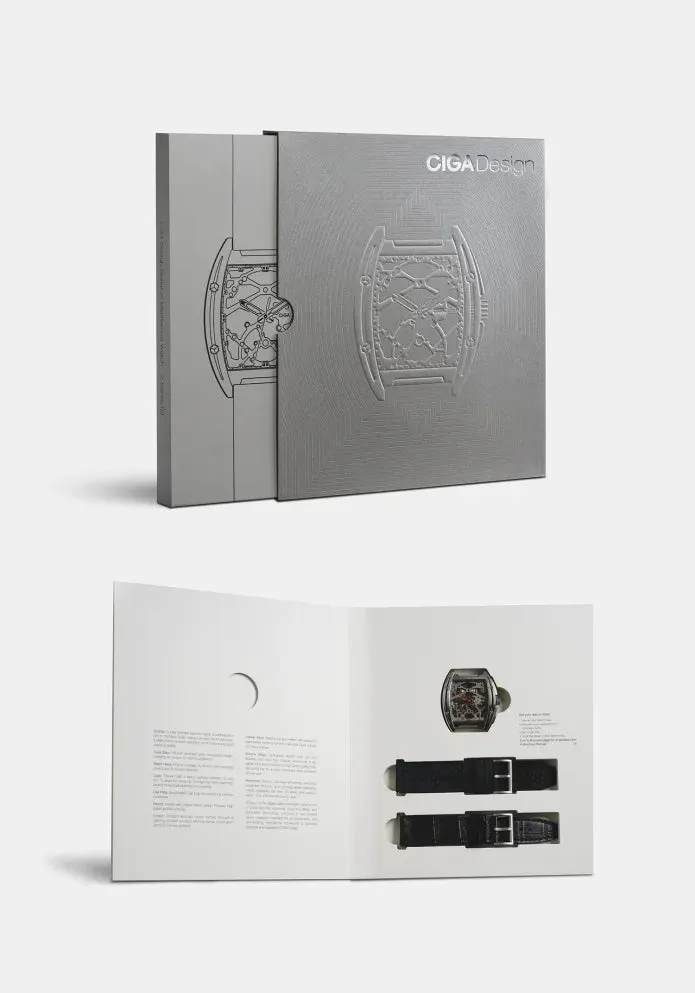CIGA Design Watch Series Z Edge Titanium Founder Edition Extra Milanese Straps