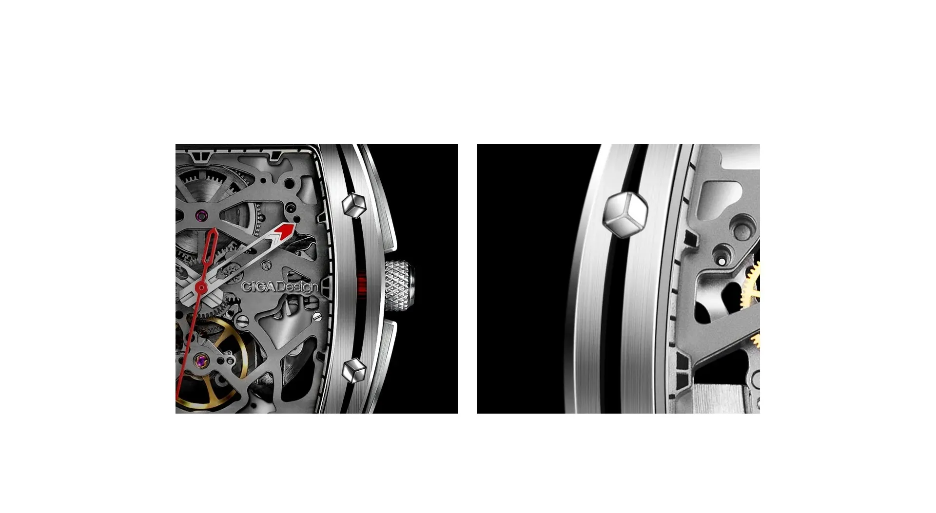 CIGA Design Watch Series Z Edge Titanium Founder Edition Extra Milanese Straps