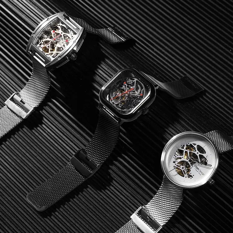 CIGA Design Watch Series Z Edge Titanium Founder Edition Extra Milanese Straps