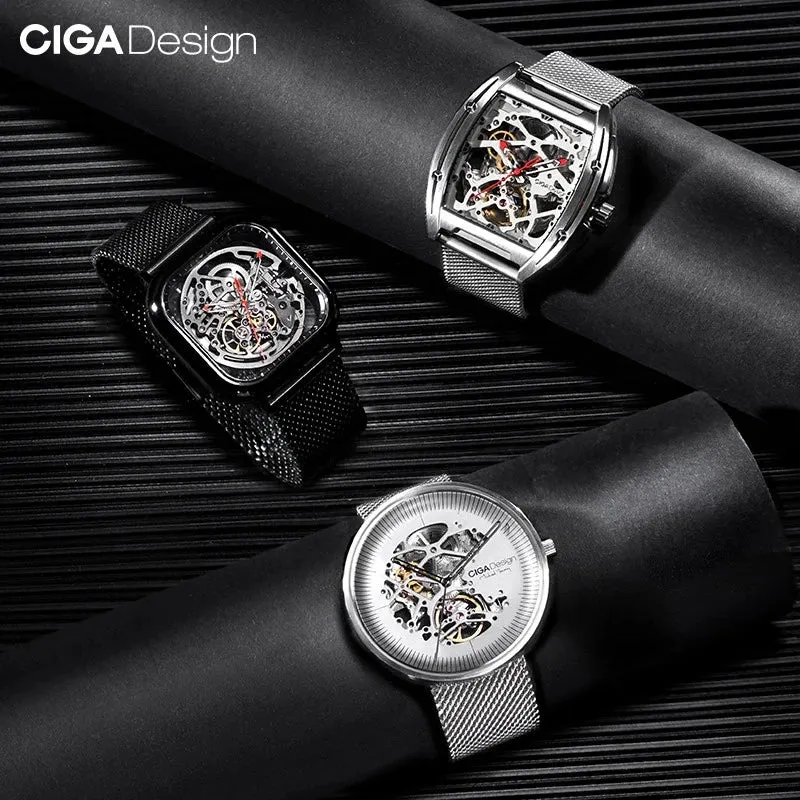 CIGA Design Watch Series Z Edge Titanium Founder Edition Extra Milanese Straps