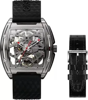CIGA Design Watch Series Z Edge Titanium Founder Edition Extra Milanese Straps