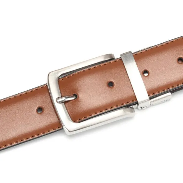 Classy Men Reversible Leather Belt Brown