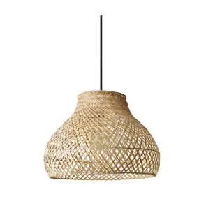 Cone Rattan Bamboo Pendant 400