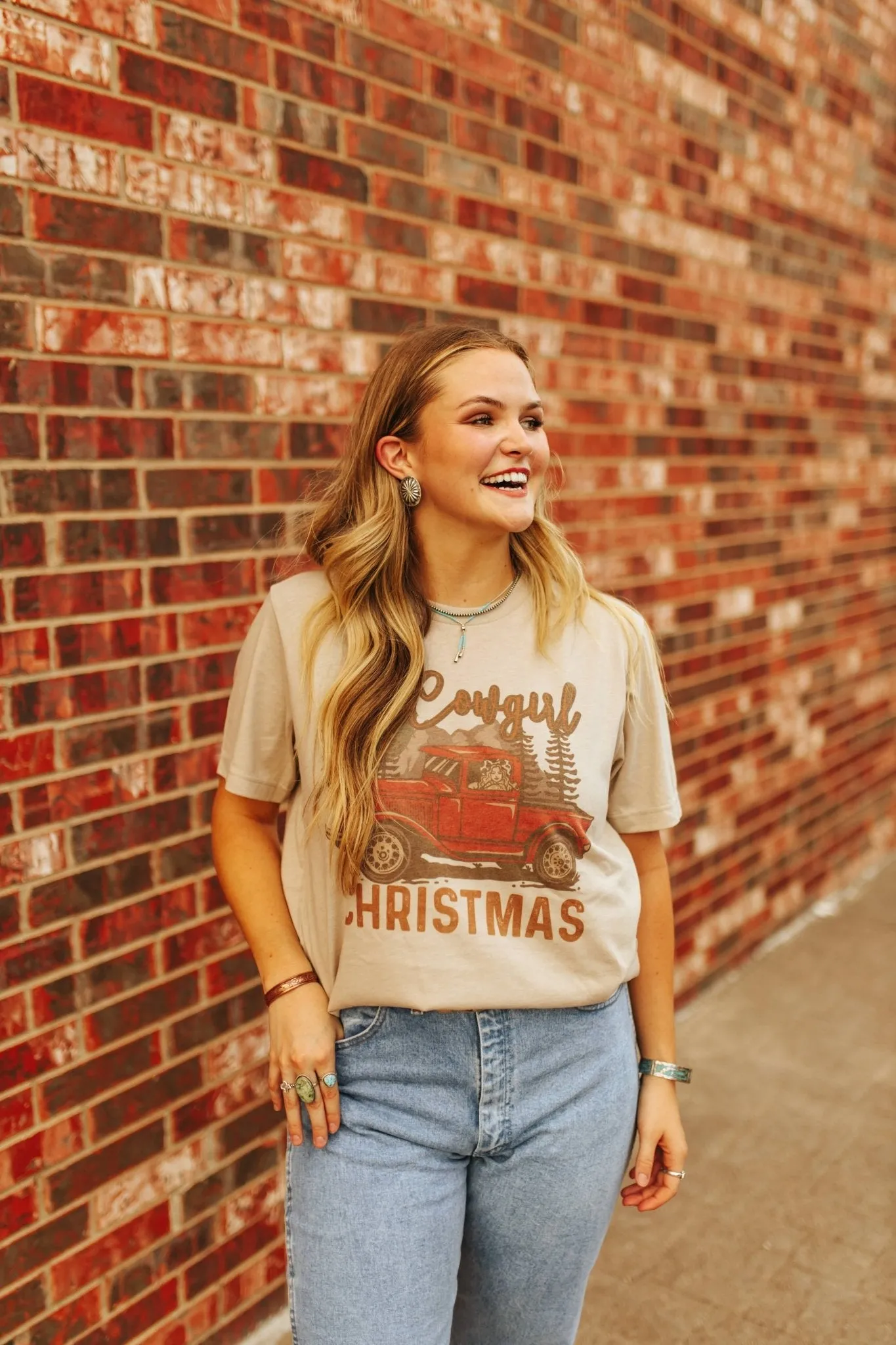 Cowgirl Cruisin' Holiday Graphic Tee
