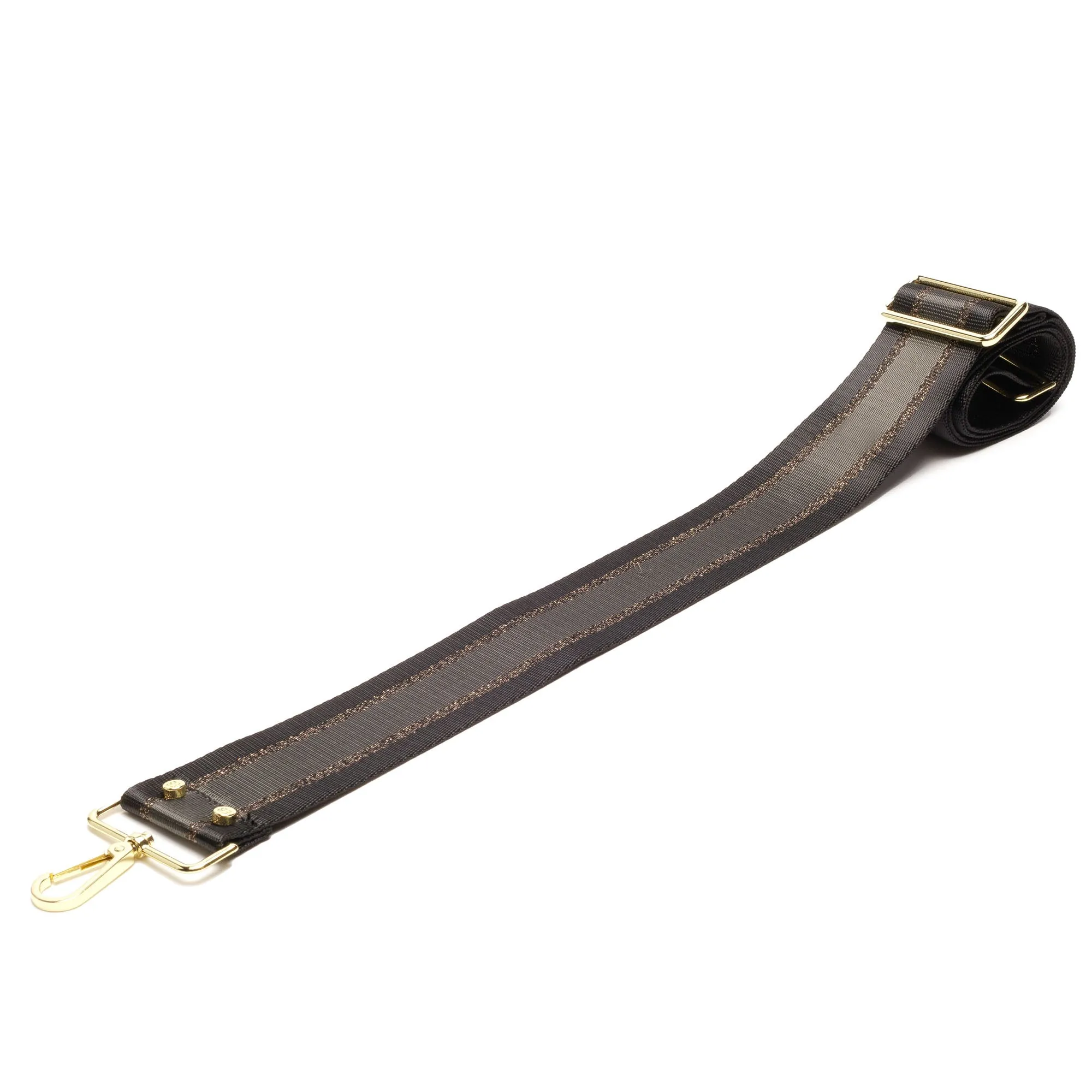 Crossbody Strap - Charcoal Stripe