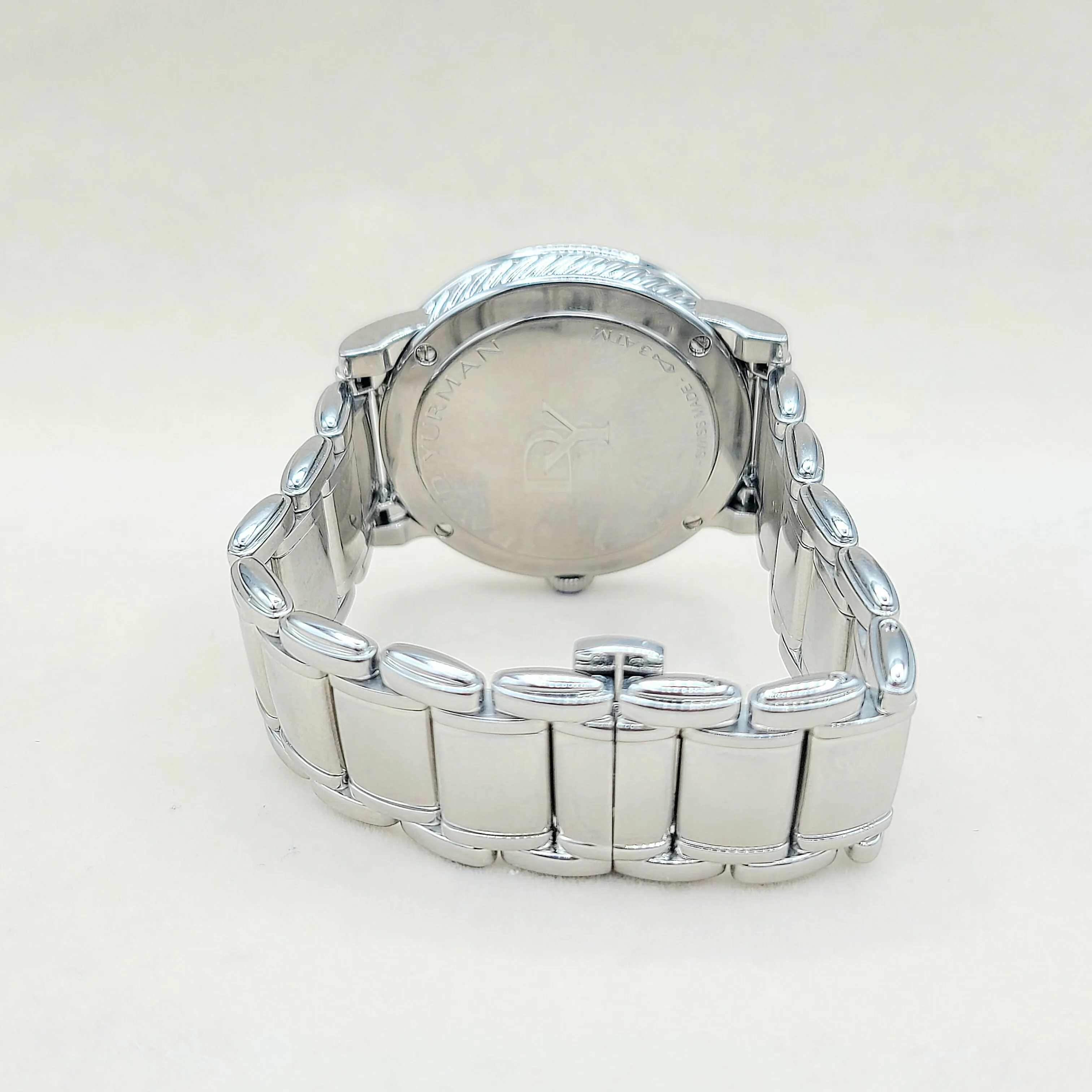 David Yurman Classic Quartz Watch Stainless Steel with Diamond Bezel, 38mm