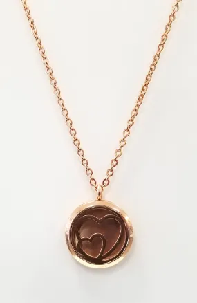 Diffuser Necklace - Rose Gold Heart