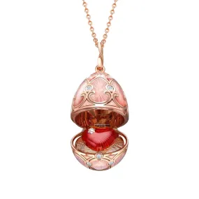 Faberge Palais Tsarskoye Selo Rose Locket With Heart Surprise