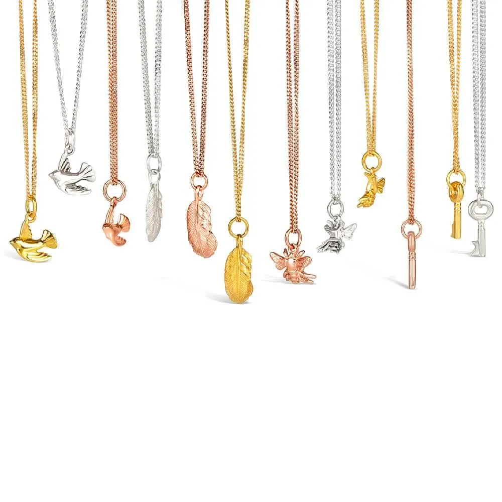 Feather Pendant | Rose Gold