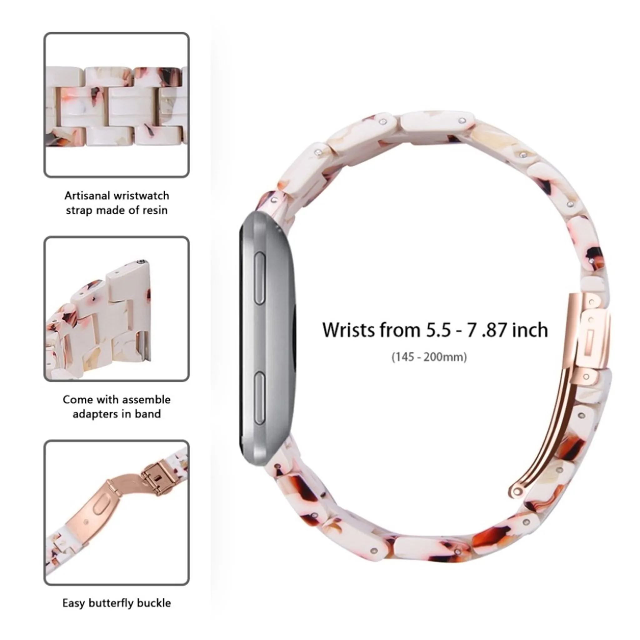 Fitbit Versa 2 / Versa Lite color print watch band - White Mix