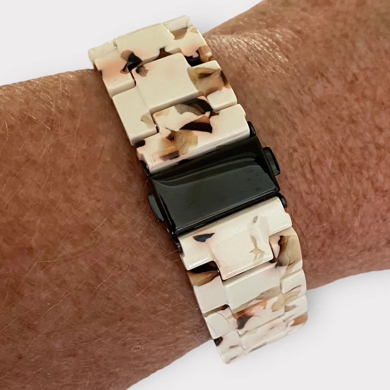 Fitbit Versa Resin Watchband With Black Adapters and Clasp