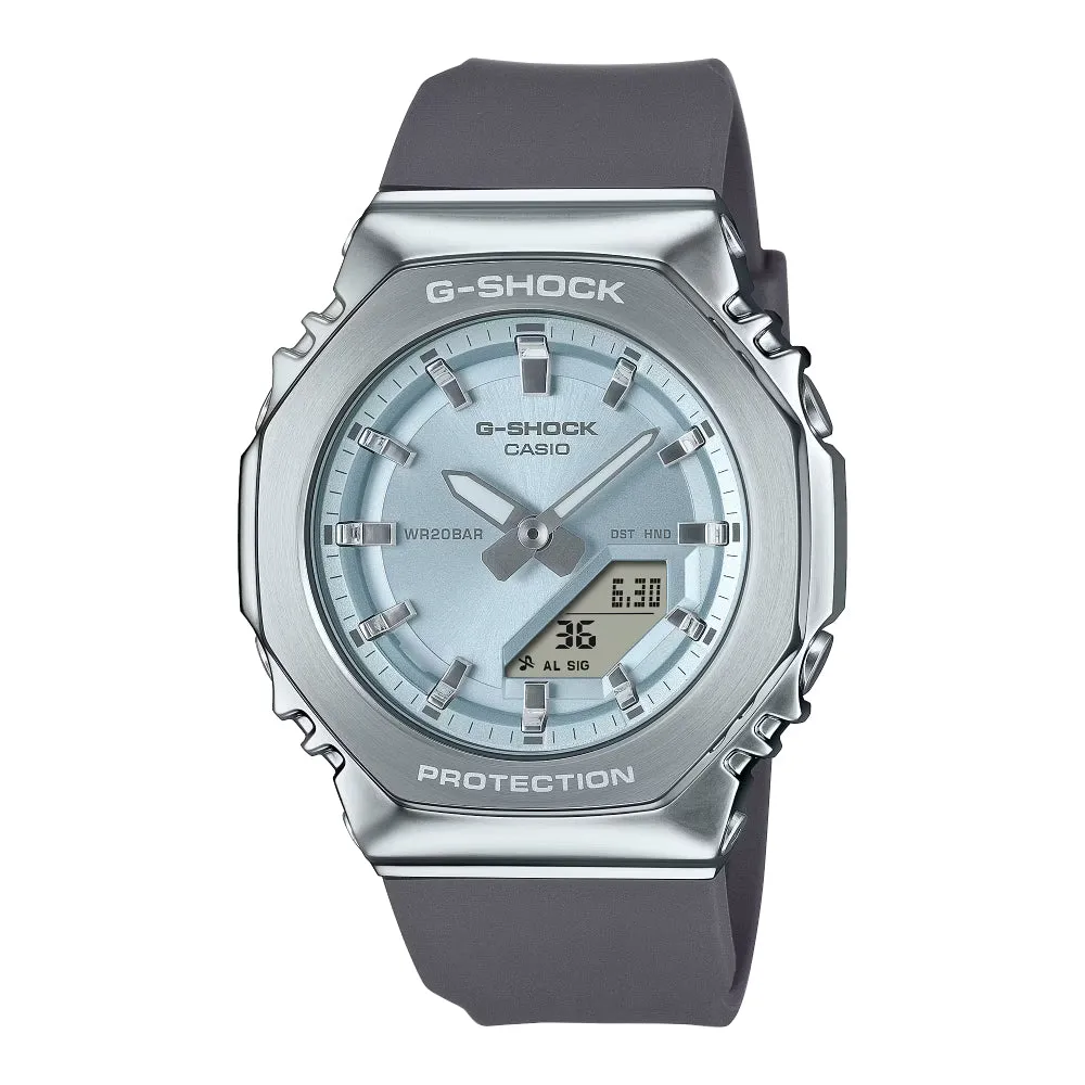 G-Shock Analog/Digital, Ice Blue Dial / Black Resin Band