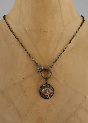 Gold Diamond Eye Charm