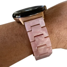 Google Pixel Resin Watchband With Rose Gold Adapters and Clasp