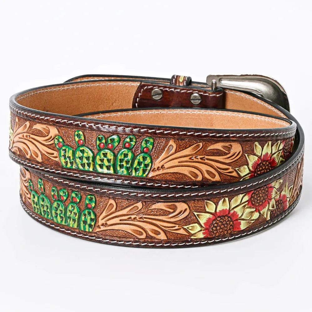 Grand Mesa Hand Tooled Leather Belt