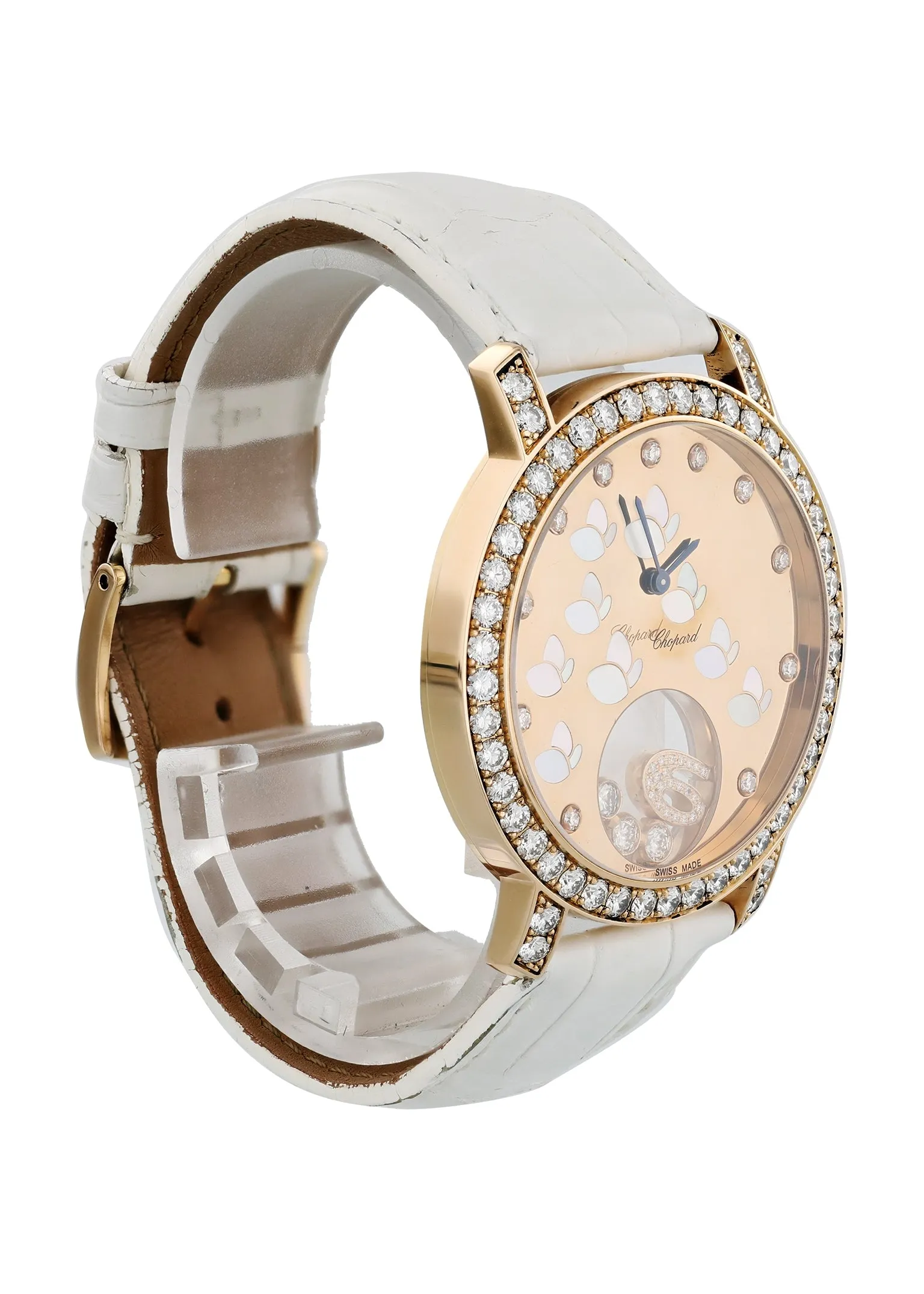 Happy Diamonds Happy Time Butterfly 207450 Rose Gold Box & Papers