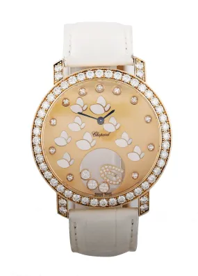 Happy Diamonds Happy Time Butterfly 207450 Rose Gold Box & Papers