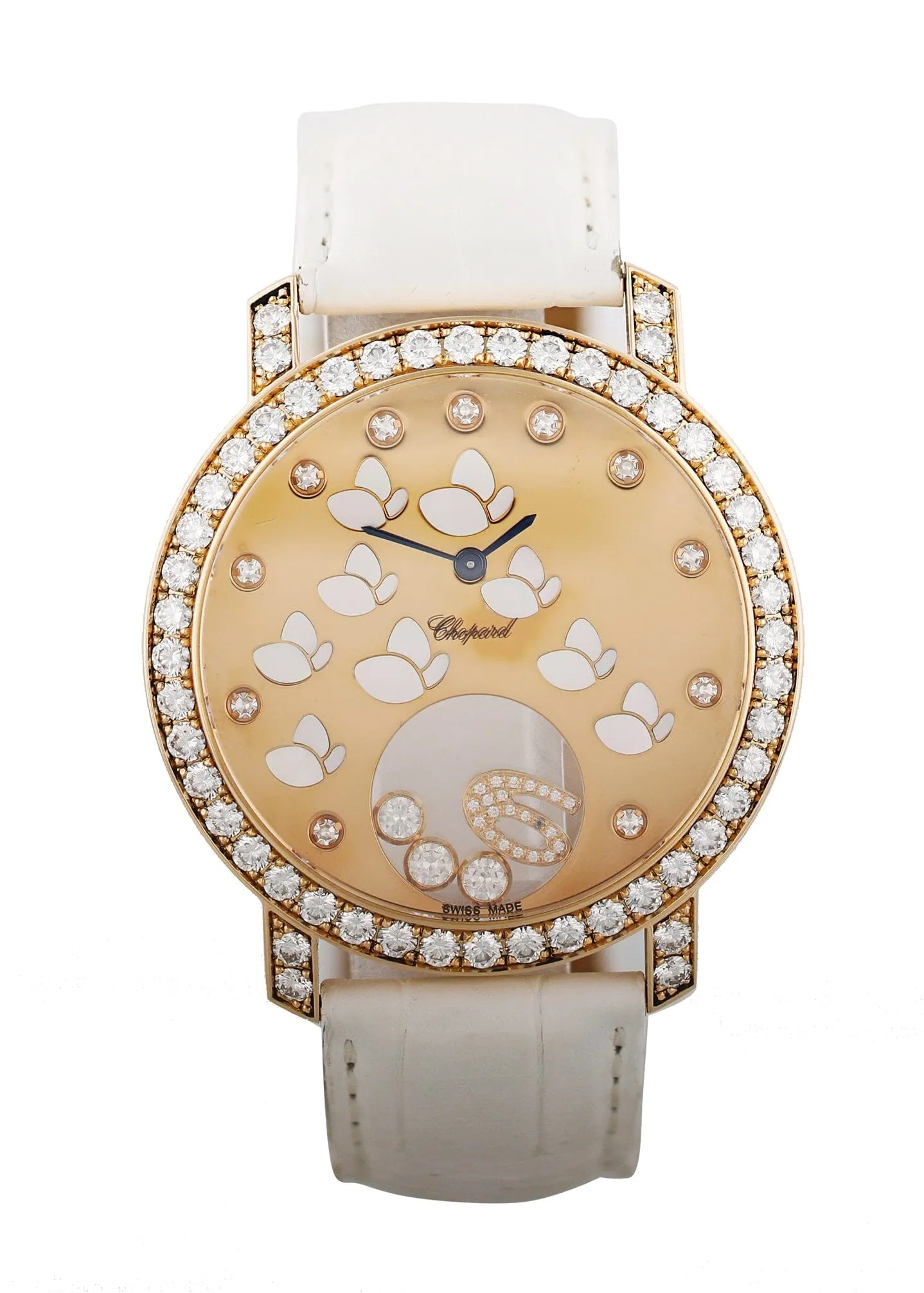 Happy Diamonds Happy Time Butterfly 207450 Rose Gold Box & Papers