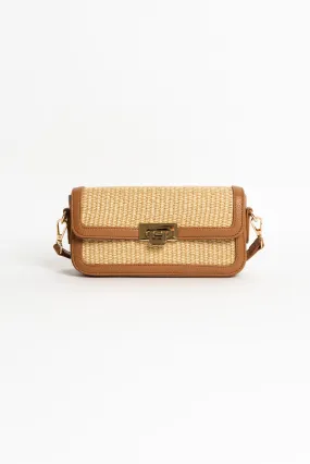 Hattie Natural Weave Crossbody Bag