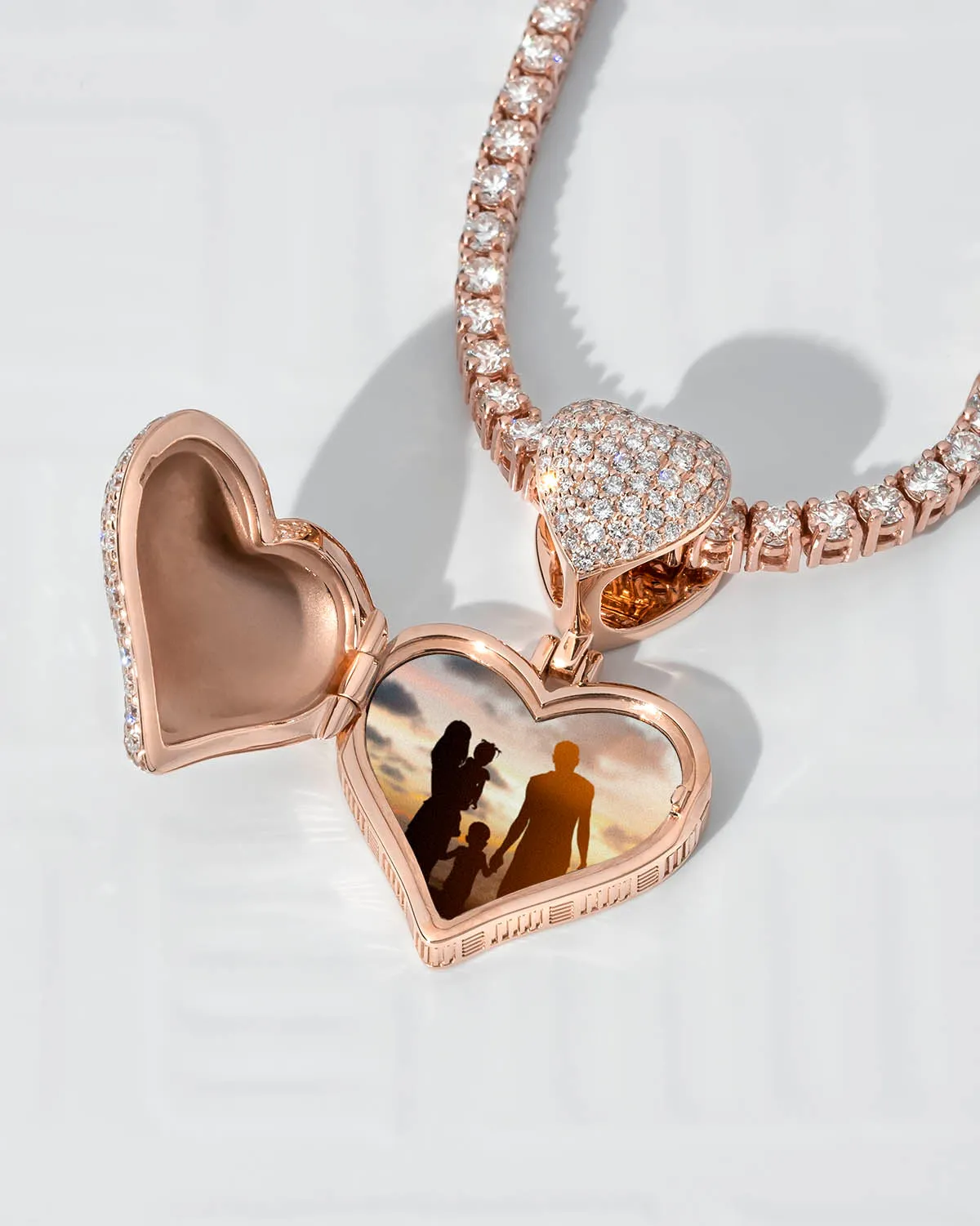 Heart Locket Pavé