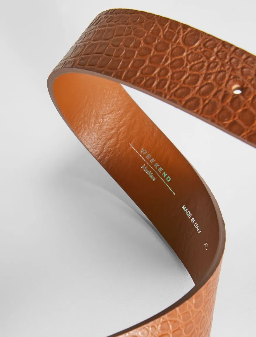 Hidesia Croc Embossed Belt