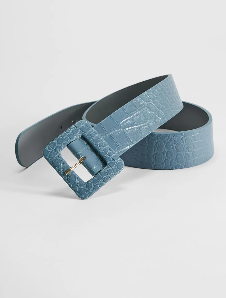 Hidesia Croc Embossed Belt