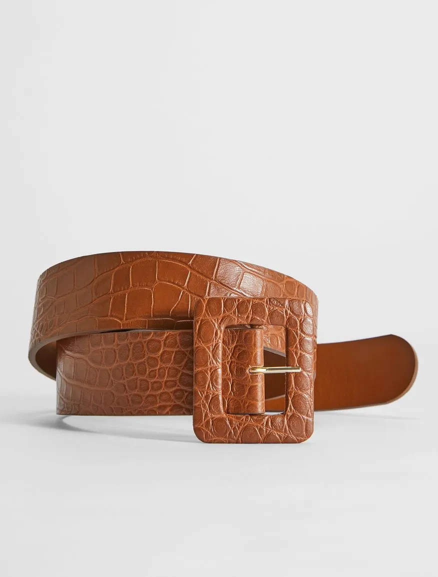 Hidesia Croc Embossed Belt
