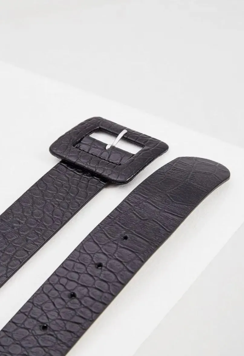 Hidesia Croc Embossed Belt