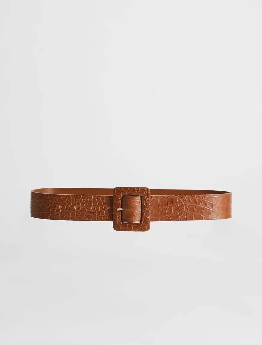 Hidesia Croc Embossed Belt