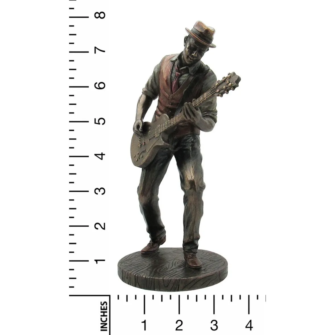 Jazz Band Bronze Sculpture, Guitarist