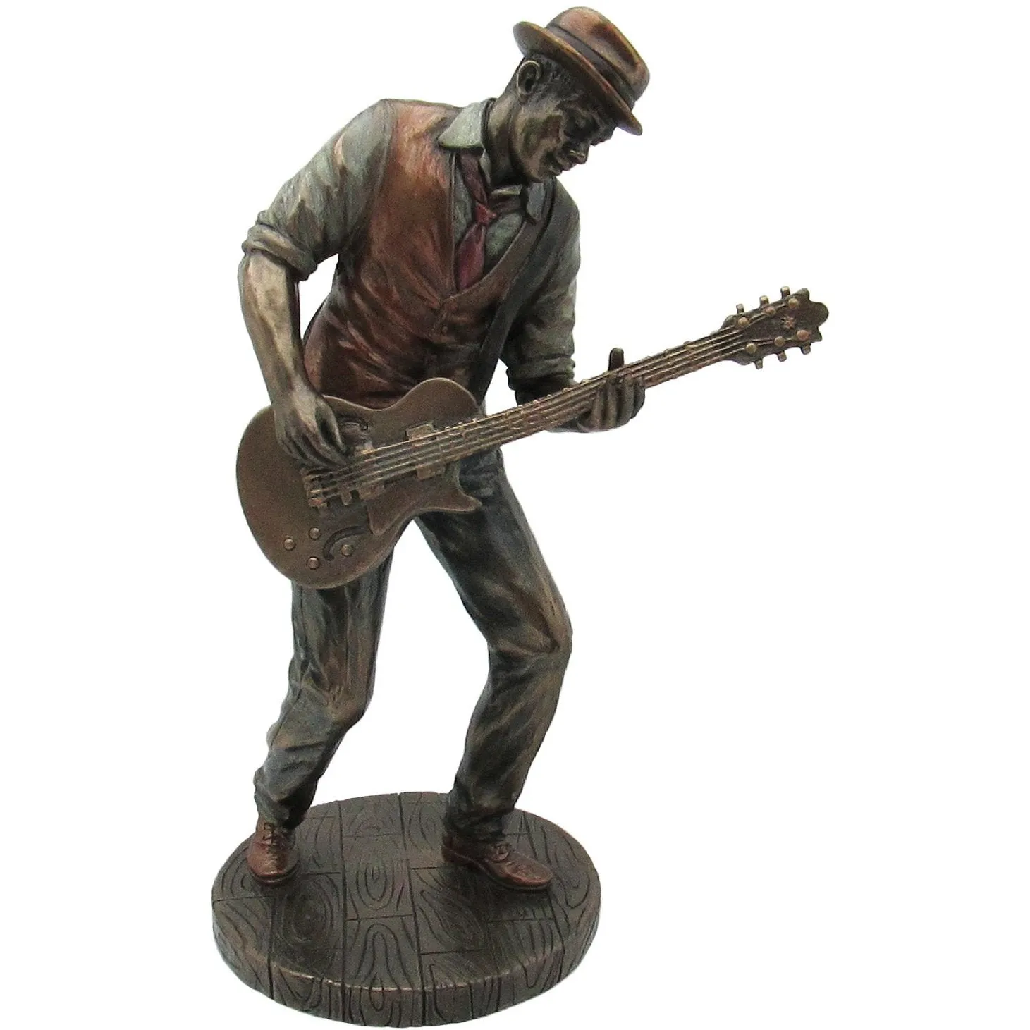 Jazz Band Bronze Sculpture, Guitarist