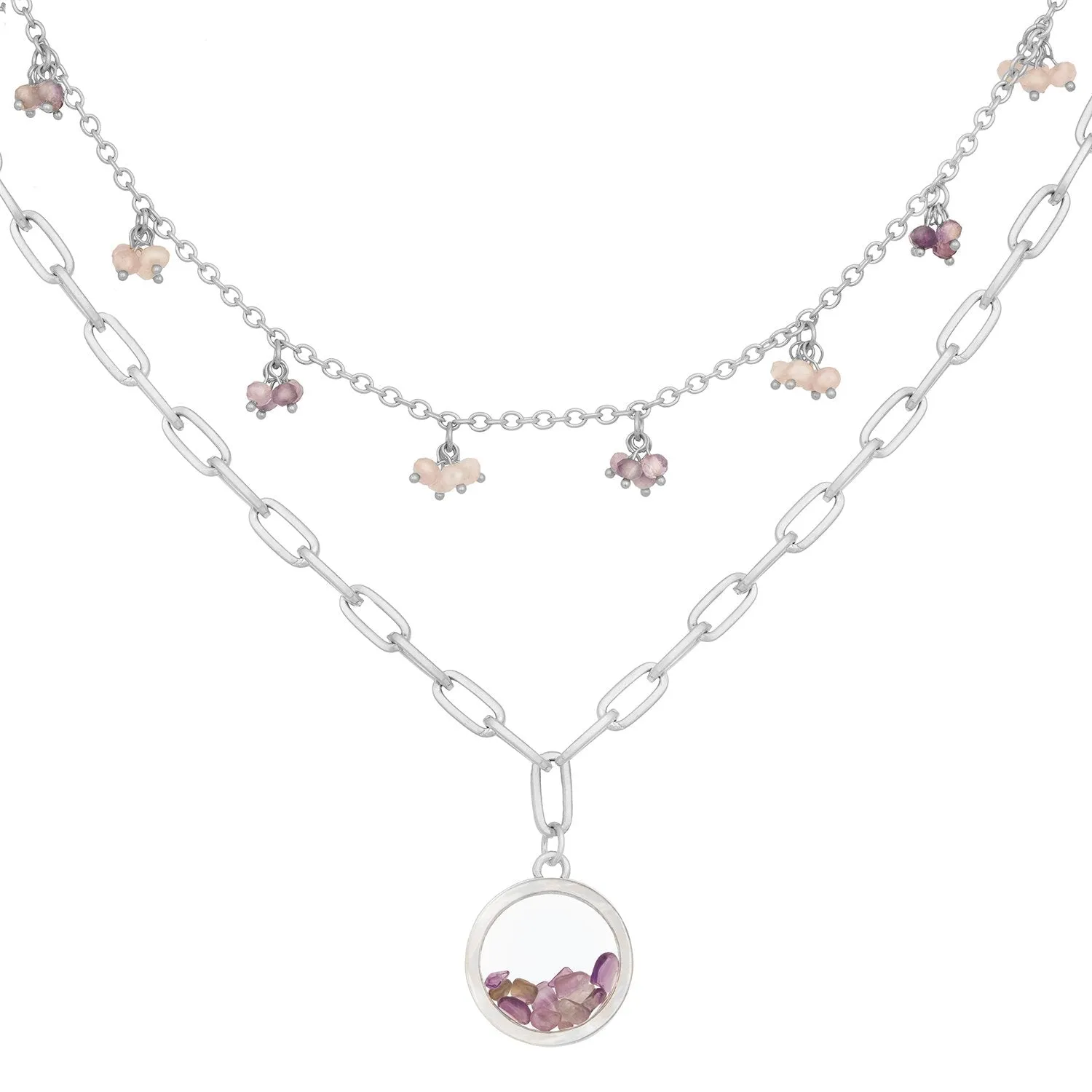 KTxBB 'Dancing Stones' Locket Necklace Set